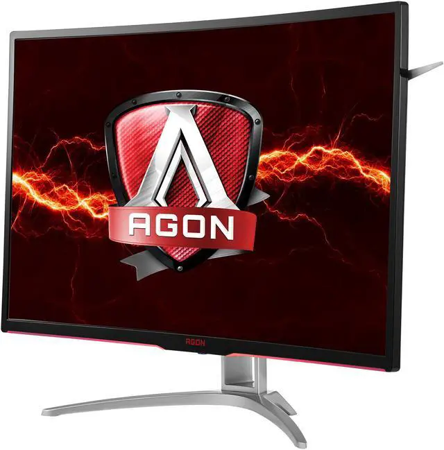 Main image of AOC AGON AG322QCX 31.5" Curved Gaming Monitor, 1800R Curvature, QHD 2560 x 1440 VA Panel, AMD FreeSync, 144Hz, Height Adjustable, DisplayPort/HDMI, USB 3.0 hub, VESA Compatible