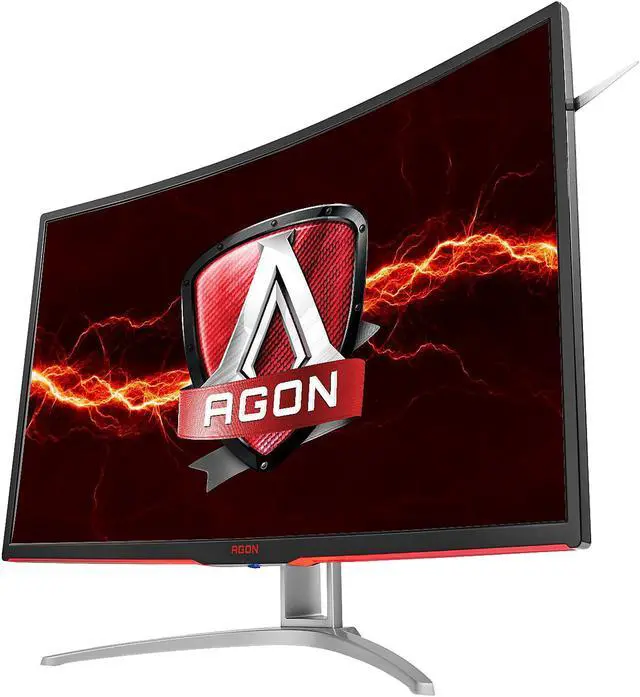 Alt view image 5 of 6 - AOC AGON AG322QCX 31.5" Curved Gaming Monitor, 1800R Curvature, QHD 2560 x 1440 VA Panel, AMD FreeSync, 144Hz, Height Adjustable, DisplayPort/HDMI, USB 3.0 hub, VESA Compatible