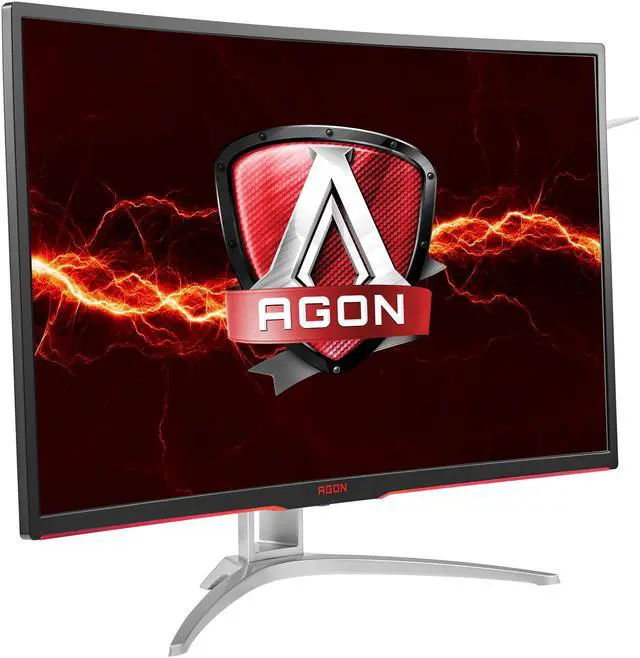 Alt view image 4 of 6 - AOC AGON AG322QCX 31.5" Curved Gaming Monitor, 1800R Curvature, QHD 2560 x 1440 VA Panel, AMD FreeSync, 144Hz, Height Adjustable, DisplayPort/HDMI, USB 3.0 hub, VESA Compatible