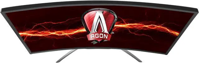Alt view image 6 of 6 - AOC AGON AG322QCX 31.5" Curved Gaming Monitor, 1800R Curvature, QHD 2560 x 1440 VA Panel, AMD FreeSync, 144Hz, Height Adjustable, DisplayPort/HDMI, USB 3.0 hub, VESA Compatible