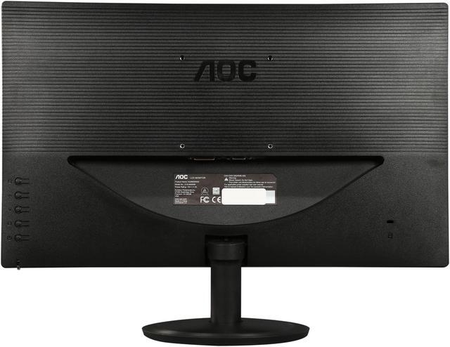 Alt view image 6 of 8 - AOC E2280SWDN Black 21.5" LED-Lit Monitor, Full HD 1080p, 5ms, 20M:1 DCR, VGA/DVI, VESA, Narrow Bezel
