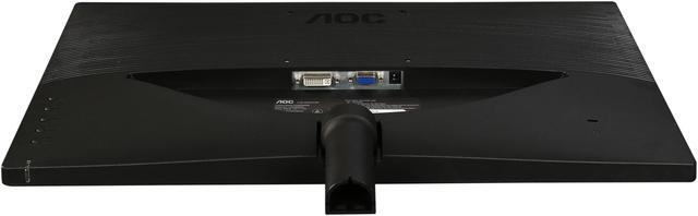 Alt view image 8 of 8 - AOC E2280SWDN Black 21.5" LED-Lit Monitor, Full HD 1080p, 5ms, 20M:1 DCR, VGA/DVI, VESA, Narrow Bezel