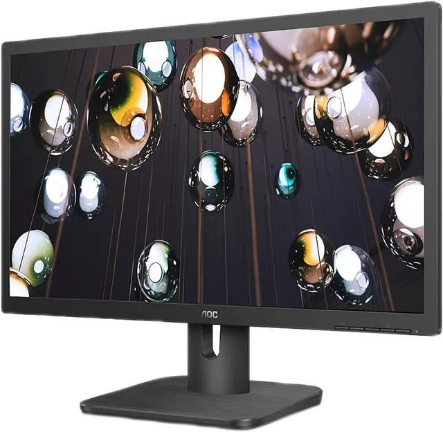 Alt view image 2 of 6 - AOC 27E1H 27" Full HD 1920 x 1080 Monitor, IPS Panel, 20M:1 Dynamic Contrast Ratio, FlickerFree, HDMI/VGA, VESA Compatible, EPEAT Silver, EnergyStar
