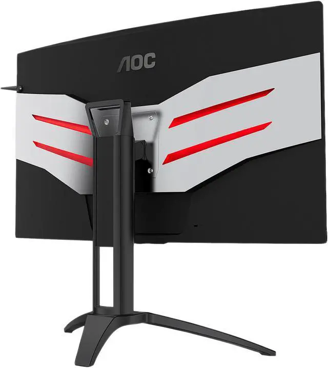 Alt view image 4 of 7 - AOC AGON AG322QC4 31.5" Curved Gaming Monitor, 1800R Curvature, QHD 2560 x 1440 VA Panel, HDR400, AMD FreeSync 2, 144Hz, Height Adjustable, DisplayPort/HDMI, USB 3.0 Hub, VESA Compatible