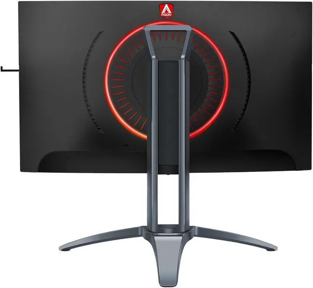 Alt view image 8 of 12 - AOC AGON AG273QCX 27" Curved Gaming Monitor, 2K QHD 1440P, VA, FreeSync 2, 144Hz, 1ms, DisplayHDR 400, HA stand, RGB lighting, DisplayPort/HDMI/VGA, USB 3.0 hub, QuickSwitch keypad