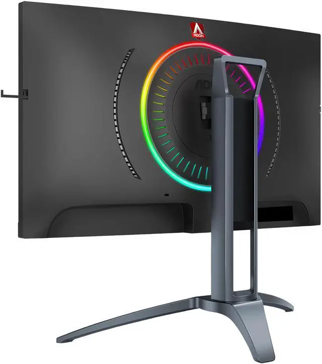 Alt view image 3 of 12 - AOC AGON AG273QCX 27" Curved Gaming Monitor, 2K QHD 1440P, VA, FreeSync 2, 144Hz, 1ms, DisplayHDR 400, HA stand, RGB lighting, DisplayPort/HDMI/VGA, USB 3.0 hub, QuickSwitch keypad