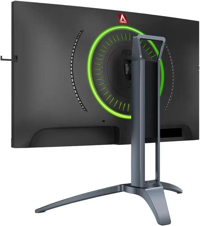 Alt view image 6 of 12 - AOC AGON AG273QCX 27" Curved Gaming Monitor, 2K QHD 1440P, VA, FreeSync 2, 144Hz, 1ms, DisplayHDR 400, HA stand, RGB lighting, DisplayPort/HDMI/VGA, USB 3.0 hub, QuickSwitch keypad