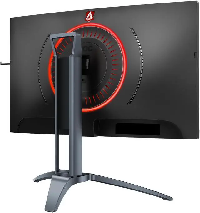 Alt view image 7 of 12 - AOC AGON AG273QCX 27" Curved Gaming Monitor, 2K QHD 1440P, VA, FreeSync 2, 144Hz, 1ms, DisplayHDR 400, HA stand, RGB lighting, DisplayPort/HDMI/VGA, USB 3.0 hub, QuickSwitch keypad