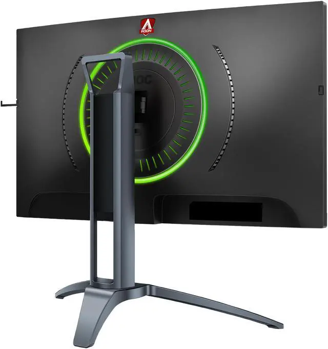 Alt view image 4 of 12 - AOC AGON AG273QCX 27" Curved Gaming Monitor, 2K QHD 1440P, VA, FreeSync 2, 144Hz, 1ms, DisplayHDR 400, HA stand, RGB lighting, DisplayPort/HDMI/VGA, USB 3.0 hub, QuickSwitch keypad
