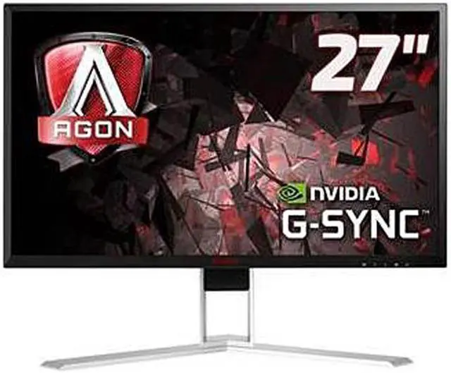 Main image of AOC AGON Series AG271QG 27" 2560 x 1440 (2K) 4ms (GTG) 165 Hz HDMI, DisplayPort G-Sync Built-in Speakers IPS Gaming Monitors Grade A Manufacturer Recertified