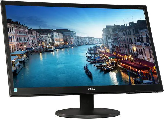 Alt view image 4 of 9 - AOC E2470SWDA 23.6" TN Widescreen LED Backlight LCD Monitor, 16:9, 1920 x 1080, 20M:1, 16.7 Million Display Colors, VGA, DVI, Tilt, VESA, Grade A MFR Recertified
