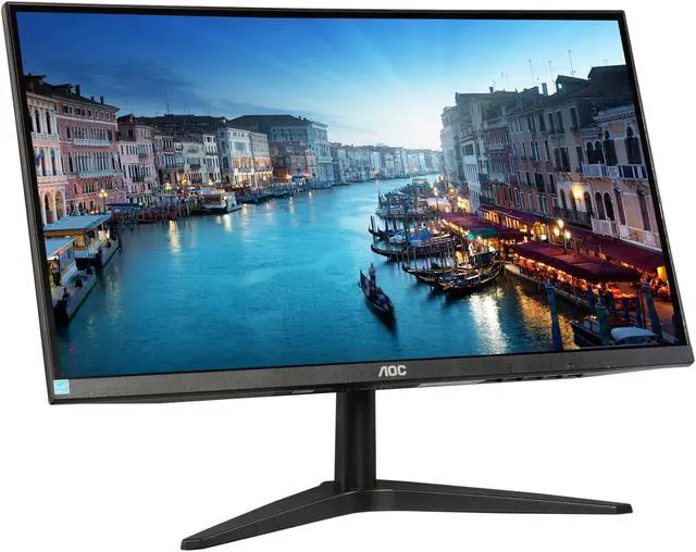 Alt view image 3 of 7 - AOC 24B1H 24" (Actaul size 23.6") Full HD 1920x1080 5ms VGA HDMI Ultra Slim Bezel LED Backlit Monitor