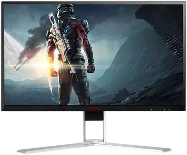 Alt view image 2 of 3 - AOC AG241QX 23.8" 2560x1440 1ms 144Hz Adaptive-Sync VGA DVI DisplayPort 2xHDMI 4 Port USB Hub Built-In Speakers Backlit LED Gaming Monitor