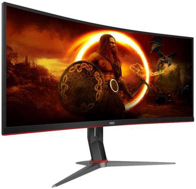 Alt view image 4 of 8 - AOC CQ34G2 34" WFHD 2560 x 1080 75Hz HDMI, DisplayPort, Audio FreeSync (AMD Adaptive Sync) Gaming Monitor