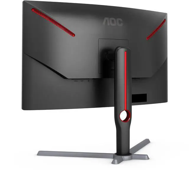 Alt view image 6 of 9 - AOC 27" 165 Hz (DisplayPort 1.2), 144 Hz (HDMI 2.0) VA QHD Gaming Monitor FreeSync Premium (AMD Adaptive Sync) NTSC 97% (CIE1976) / sRGB 118% (CIE1931) / DCI-P3 89% (CIE1976) HDMI, DisplayPort, Audio CQ27G3S
