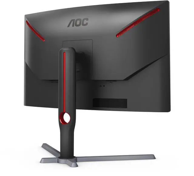 Alt view image 7 of 9 - AOC 27" 165 Hz (DisplayPort 1.2), 144 Hz (HDMI 2.0) VA QHD Gaming Monitor FreeSync Premium (AMD Adaptive Sync) NTSC 97% (CIE1976) / sRGB 118% (CIE1931) / DCI-P3 89% (CIE1976) HDMI, DisplayPort, Audio CQ27G3S