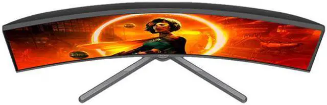 Alt view image 6 of 15 - AOC 30" 75 Hz VA WFHD Monitor 1 ms (MPRT) FreeSync (AMD Adaptive Sync) HDMI, DisplayPort, Audio Curved CQ30G3E