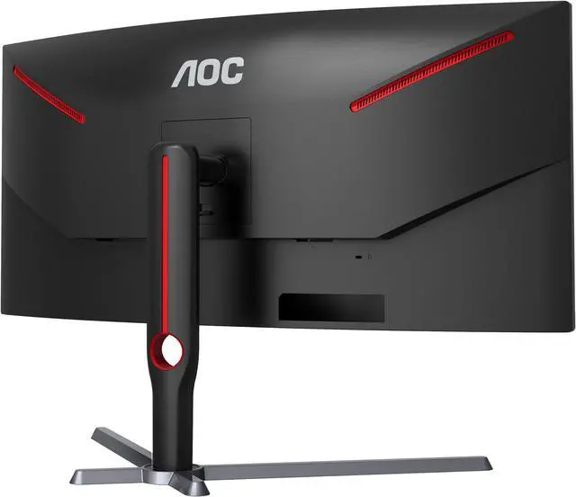 Alt view image 6 of 9 - AOC CU34G3S 34" Frameless Curved Ultrawide Gaming Monitor, WQHD 3440 x1440, 165Hz 1ms, FreeSync Premium, Height Adjustable, 3-Year Zero-Bright-dot, Black