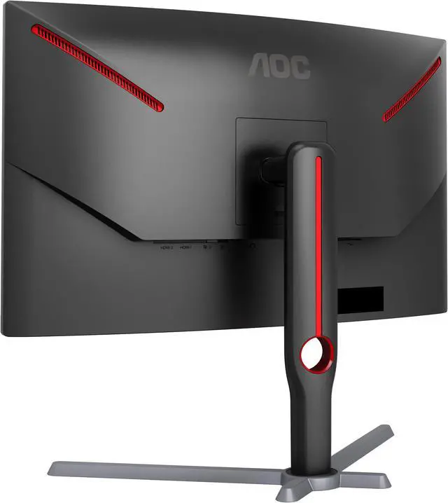 Alt view image 6 of 9 - AOC CQ27G3Z 27" Curved Gaming Monitor, QHD 2K 2560x1440, 1000R VA, 240Hz 0.5ms, FreeSync Premium, Height Adjustable Stand, Xbox PS5 Switch, 3-Year Zero-Bright-dot, Black