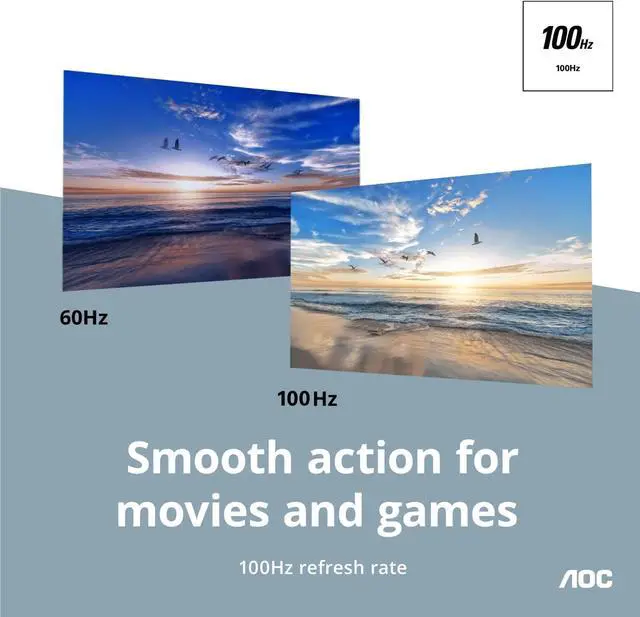 Alt view image 4 of 5 - AOC 27" 100 Hz IPS FHD Gaming Monitor 4 ms sRGB (CIE1931): 105.1% NTSC (CIE1976): 74.5% Flat Panel 27B2H2