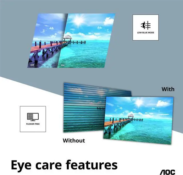Alt view image 5 of 5 - AOC 27" 100 Hz IPS FHD Gaming Monitor 4 ms sRGB (CIE1931): 105.1% NTSC (CIE1976): 74.5% Flat Panel 27B2H2
