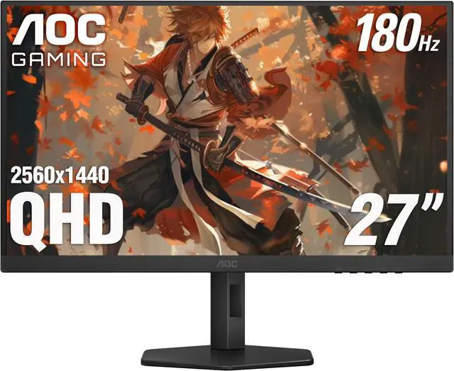 Main image of AOC 27" 180 Hz VA QHD Gaming Monitor NTSC (CIE1976): 111.4%, sRGB (CIE1931): 124.7% Q27G4XN
