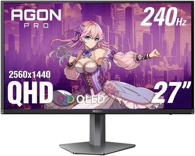 Main image of AOC 27" 240 Hz OLED QHD Gaming Monitor sRGB (CIE1931): 147.7%, DCI-P3 (CIE1976): 110.2% AGON PRO AG276QZD2