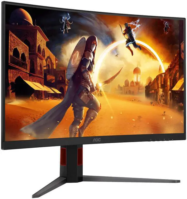 Alt view image 2 of 9 - AOC 32" (31.5" Viewable) 180Hz VA Gaming Monitor FreeSync Premium (AMD Adaptive Sync) CQ32G4