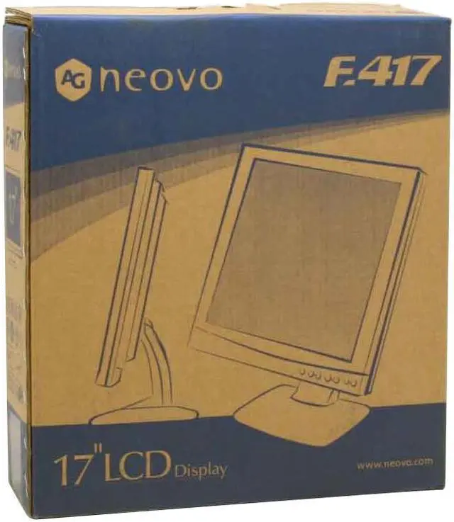 Alt view image 8 of 8 - AG Neovo 17" TFT LCD SXGA LCD Monitor 4ms (GTG) D-Sub F-417