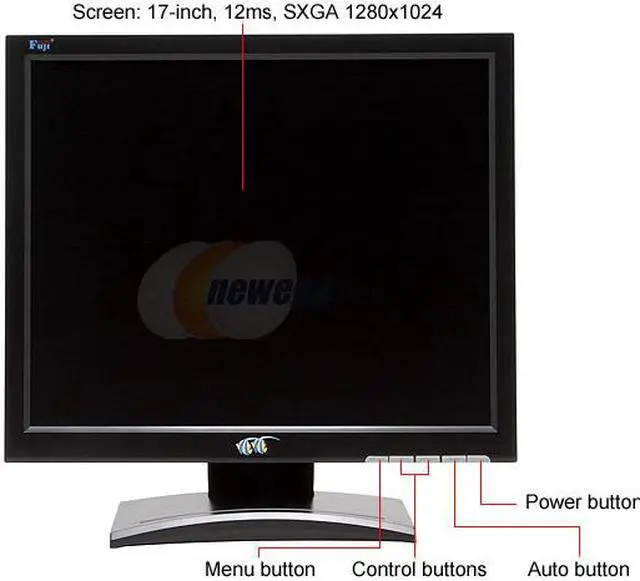 Alt view image 4 of 10 - FujiPLUS 17" Active Matrix, TFT LCD SXGA LCD Monitor 12 ms FP-7688B