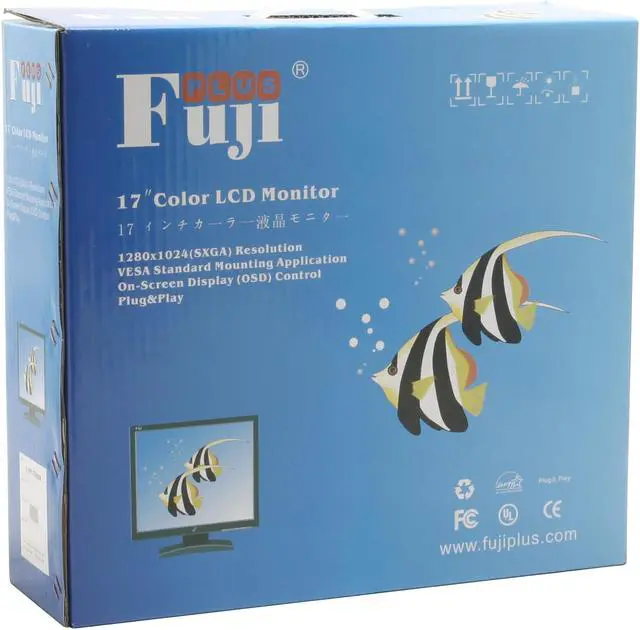 Alt view image 10 of 10 - FujiPLUS 17" Active Matrix, TFT LCD SXGA LCD Monitor 12 ms FP-7688B