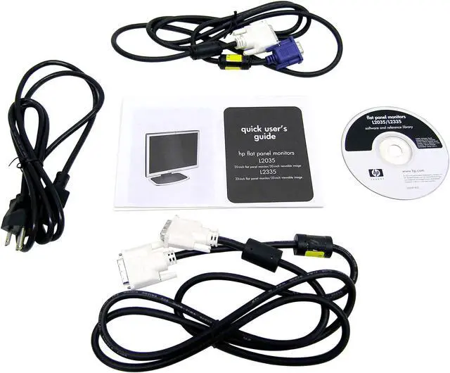 Alt view image 8 of 8 - HP 23" Active Matrix, TFT LCD WUXGA LCD Monitor with Height & Pivot Adjustments 16 ms S-Video, Composite, Component L2335
