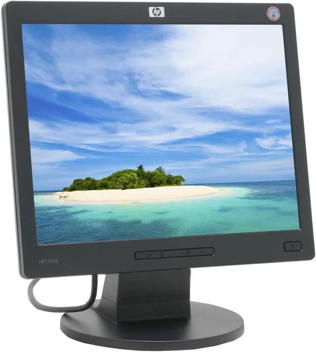 Alt view image 3 of 9 - HP 15" Active Matrix, TFT LCD XGA LCD Monitor 8 ms D-Sub L1506
