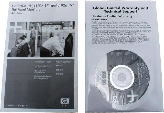 Alt view image 10 of 11 - HP 17" Active Matrix, TFT LCD SXGA LCD Monitor 5 ms D-Sub L1706