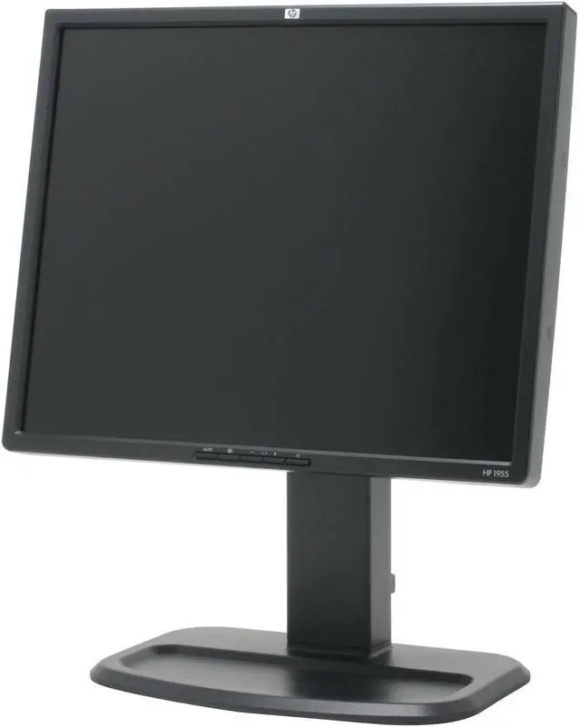 Alt view image 2 of 10 - HP 19" Active Matrix, TFT LCD SXGA LCD Monitor with Height & Pivot Adjustments 16 ms D-Sub, DVI-I L1955
