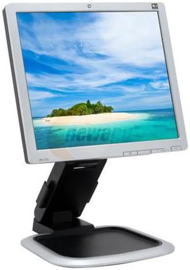 Alt view image 3 of 18 - HP L1750 Carbonite/Silver 17" 5ms LCD Monitor 300 cd/m2 800:1 w/ Built in USB Hub