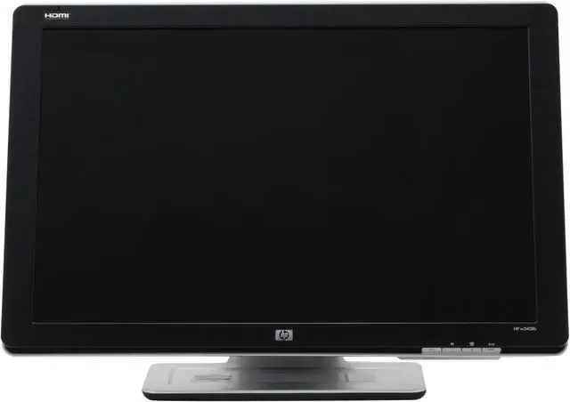 Alt view image 7 of 10 - HP w2408h Black 24" 5ms Widescreen LCD Monitor 400 cd/m2 2000:1 Built in Speakers w/ 2 down USB 2.0 Ports