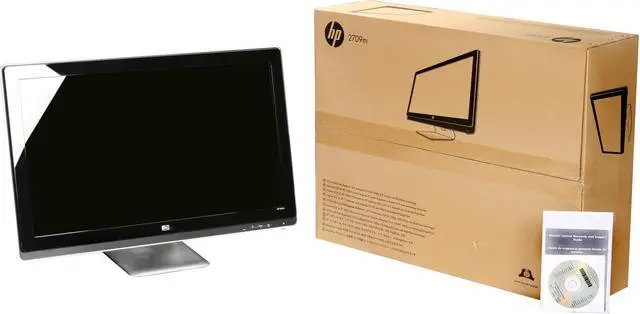 Alt view image 8 of 8 - HP 2709m 27" HDMI Full HD 1080P Widescreen 16:9 LCD Monitor w/ swivel adjustment 400 cd/m2 DC 30000:1(1000:1)Built in Speakers