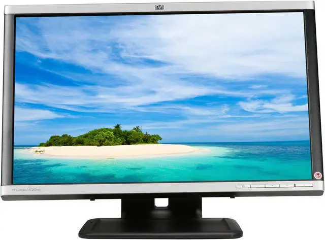 Alt view image 2 of 11 - HP LA2205wg Silver / Black 22" 5ms  Pivot, Swivel & Height Adjustable Widescreen LCD Monitor with USB hub 250 cd/m2 1000:1