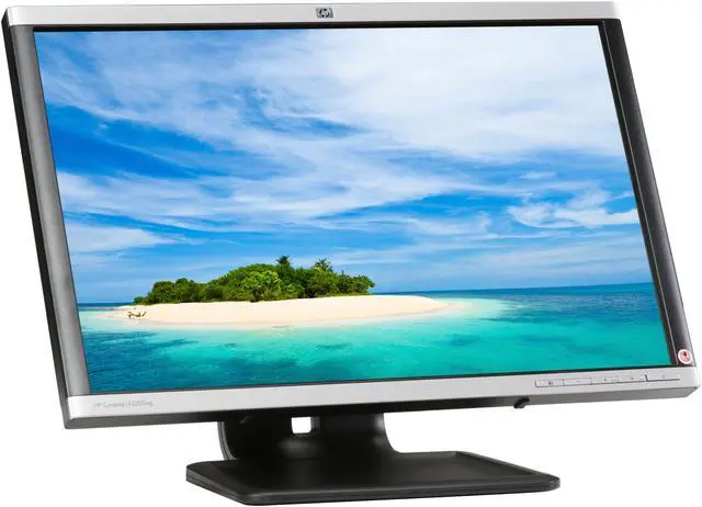 Alt view image 3 of 11 - HP LA2205wg Silver / Black 22" 5ms  Pivot, Swivel & Height Adjustable Widescreen LCD Monitor with USB hub 250 cd/m2 1000:1