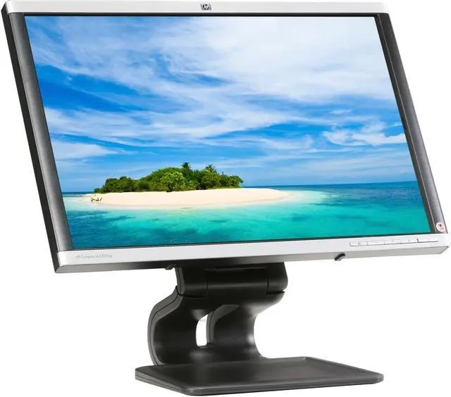 Alt view image 7 of 11 - HP LA2205wg Silver / Black 22" 5ms  Pivot, Swivel & Height Adjustable Widescreen LCD Monitor with USB hub 250 cd/m2 1000:1