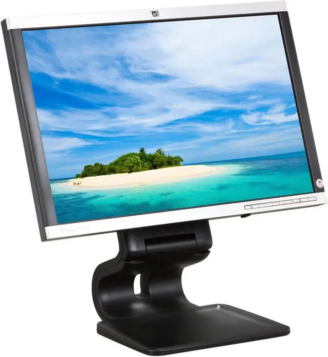 Alt view image 3 of 10 - HP LA1905wg Black / Silver 19" 5ms  Height,Swivel,Pivot & Tilt Adjustable Widescreen LCD Monitor 250 cd/m2 DC 3000:1 (1000:1)
