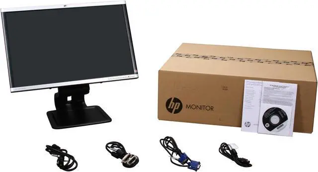 Alt view image 10 of 10 - HP LA2405wg Black / Silver 24" 5ms  Height/Pivot/Swivel adjustable Widescreen LCD Monitor 300 cd/m2 DC 3000:1(1000:1)
