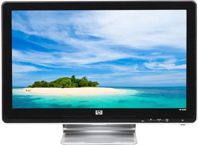 Alt view image 2 of 8 - HP 20" Active Matrix, TFT LCD HD Ready LCD Monitor 5 ms D-Sub, DVI-D 2010i