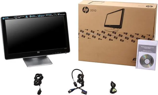 Alt view image 8 of 8 - HP 20" Active Matrix, TFT LCD HD Ready LCD Monitor 5 ms D-Sub, DVI-D 2010i