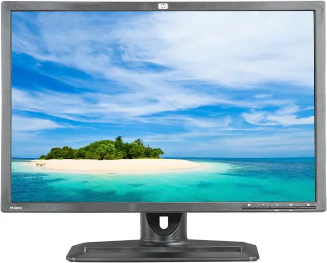 Alt view image 2 of 10 - HP ZR24w Black 24" Height & Pivot Adjustable Widescreen IPS Panel LCD Monitor 400 cd/m2 1000:1