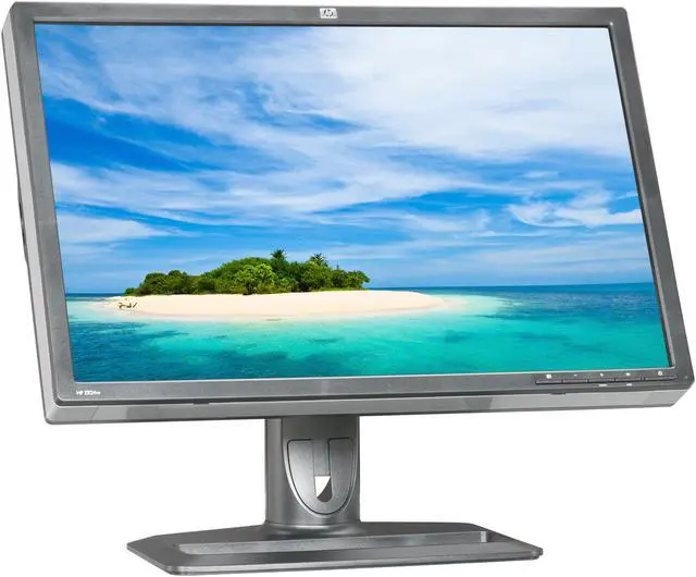 Alt view image 3 of 10 - HP ZR24w Black 24" Height & Pivot Adjustable Widescreen IPS Panel LCD Monitor 400 cd/m2 1000:1