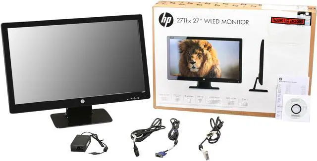 Alt view image 7 of 7 - HP 2711x Black 27" Full HD LED BackLight LCD Monitor Slim Design 250 cd/m2 DC 3,000,000:1 (1,000:1)