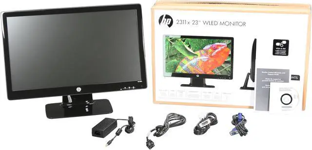 Alt view image 7 of 7 - HP 2311x Black 23" 5ms Full HD  LED BackLight LCD Monitor Slim Design  250 cd/m2 DC 3,000,000:1 (1,000:1)