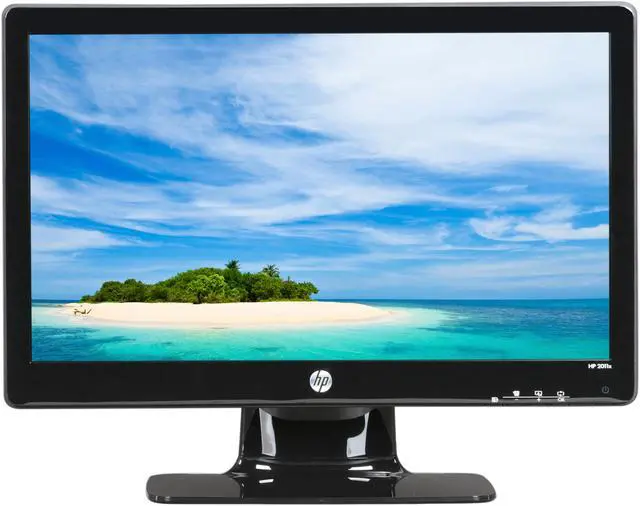 Alt view image 2 of 7 - HP 2011x Black 20" 5ms LED BackLight LCD Monitor Slim Design 250 cd/m2 DC 3,000,000:1 (1,000:1)